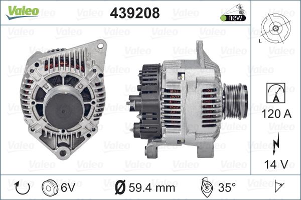 Valeo 439208 - Alternatore autozon.pro