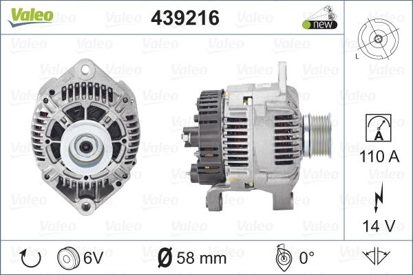 Valeo 439216 - Alternatore autozon.pro