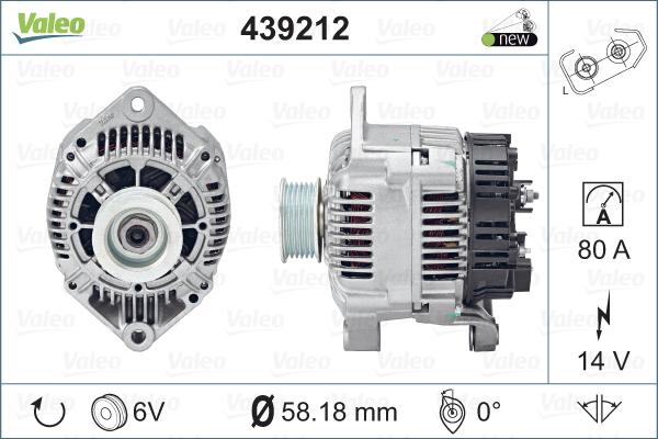 Valeo 439212 - Alternatore autozon.pro