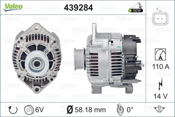 Valeo 439284 - Alternatore autozon.pro