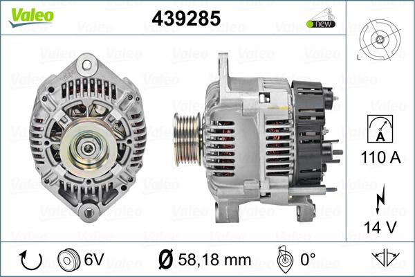 Valeo 439285 - Alternatore autozon.pro