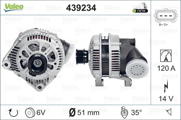 Valeo 439234 - Alternatore autozon.pro