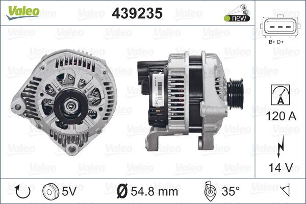 Valeo 439235 - Alternatore autozon.pro