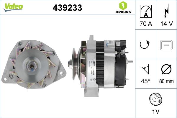 Valeo 439233 - Alternatore autozon.pro