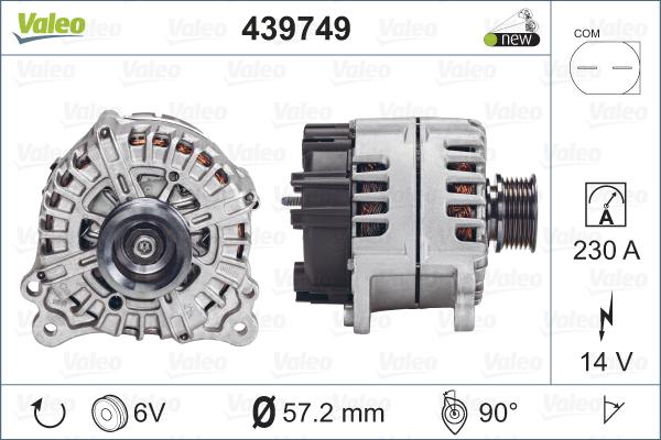 Valeo 439749 - Alternatore autozon.pro