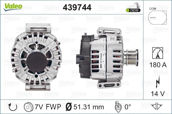 Valeo 439744 - Alternatore autozon.pro