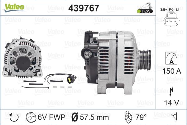 Valeo 439767 - Alternatore autozon.pro