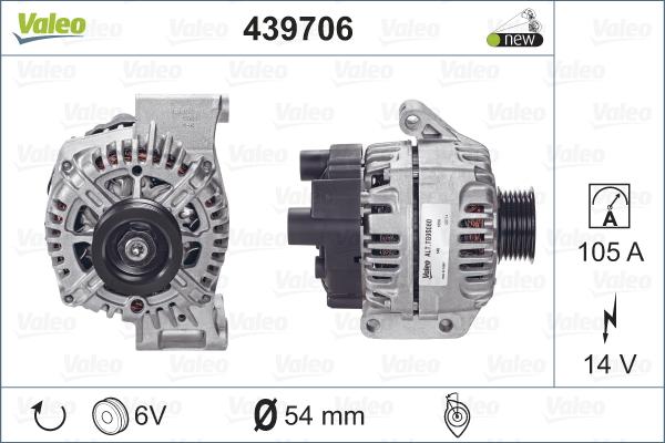 Valeo 439706 - Alternatore autozon.pro