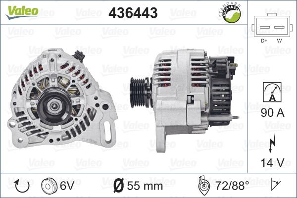 Valeo 436443 - Alternatore autozon.pro