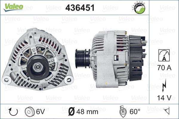 Valeo 436451 - Alternatore autozon.pro