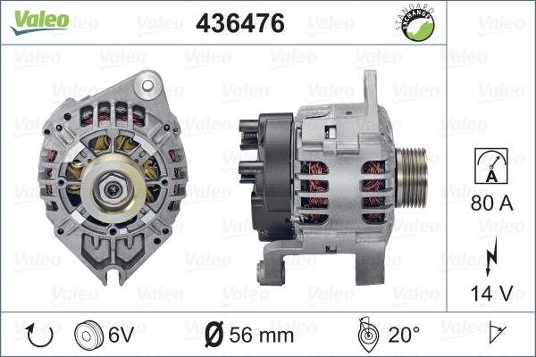 Valeo 436476 - Alternatore autozon.pro