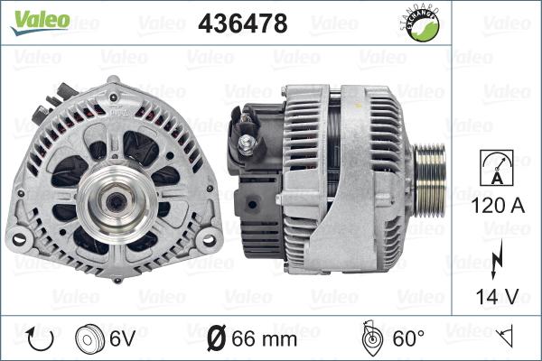 Valeo 436478 - Alternatore autozon.pro