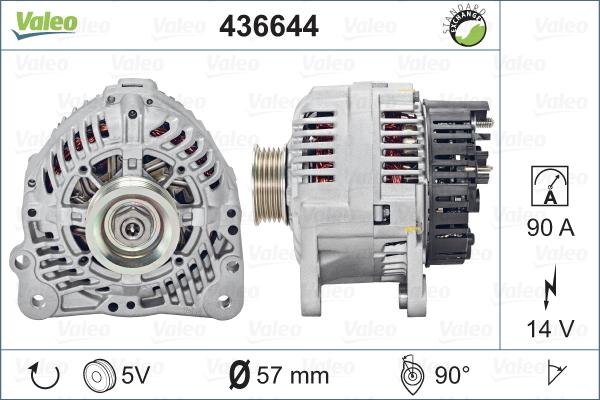 Valeo 436644 - Alternatore autozon.pro