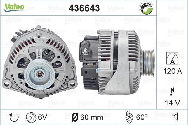 Valeo 436643 - Alternatore autozon.pro