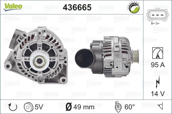 Valeo 436665 - Alternatore autozon.pro