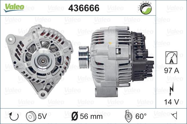 Valeo 436666 - Alternatore autozon.pro