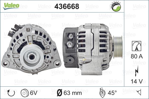 Valeo 436668 - Alternatore autozon.pro