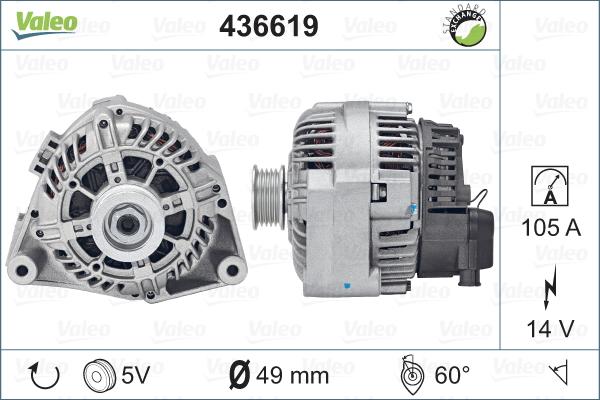 Valeo 436619 - Alternatore autozon.pro