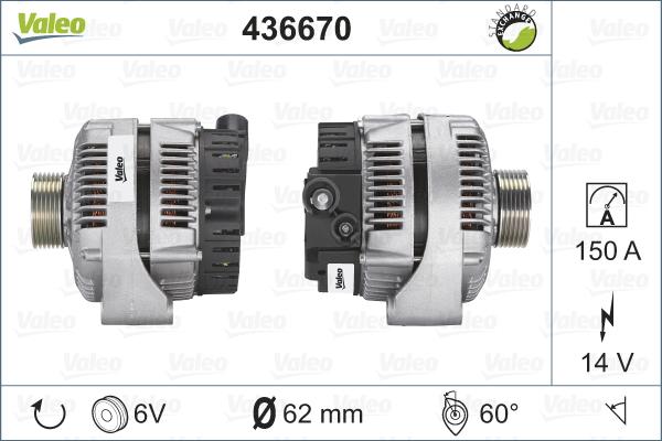 Valeo 436670 - Alternatore autozon.pro