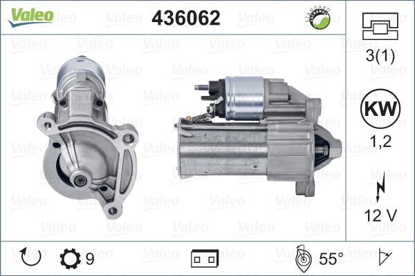 Valeo 436062 - Motorino d'avviamento autozon.pro