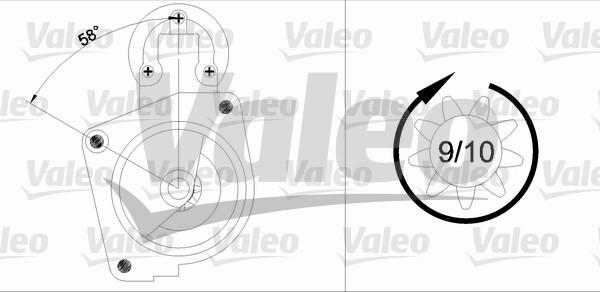 Valeo 436008 - Motorino d'avviamento autozon.pro