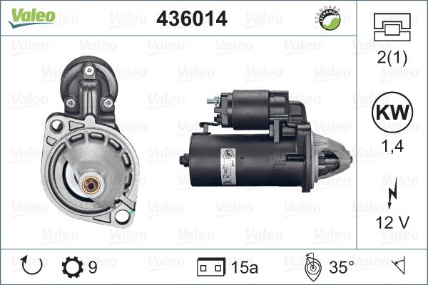 Valeo 436014 - Motorino d'avviamento autozon.pro