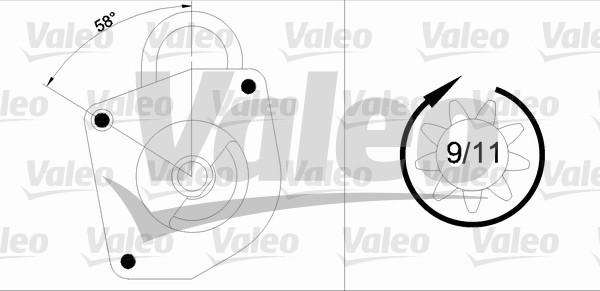 Valeo 436033 - Motorino d'avviamento autozon.pro