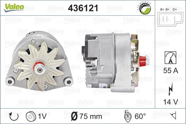 Valeo 436121 - Alternatore autozon.pro