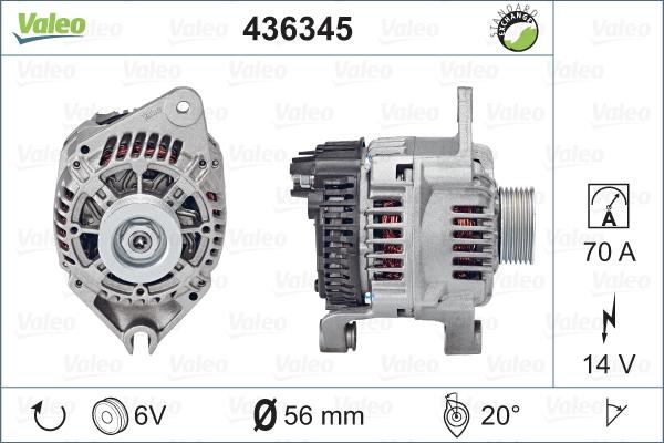 Valeo 436345 - Alternatore autozon.pro