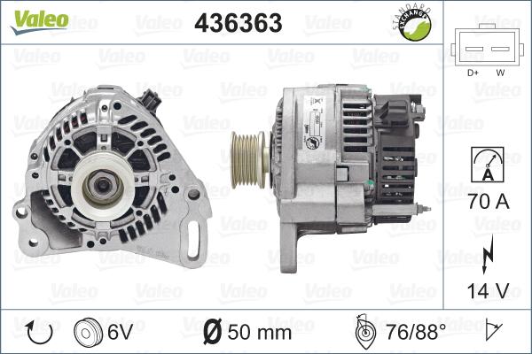 Valeo 436363 - Alternatore autozon.pro