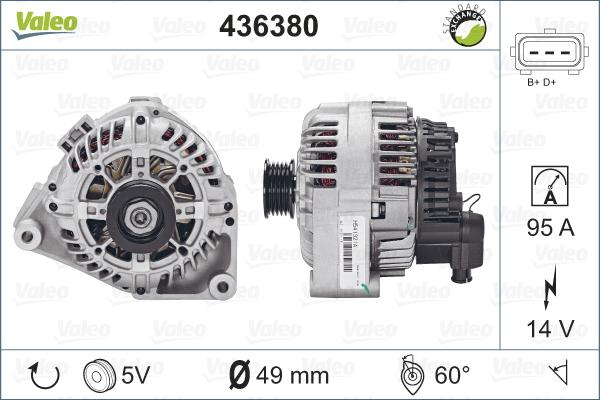 Valeo 436380 - Alternatore autozon.pro