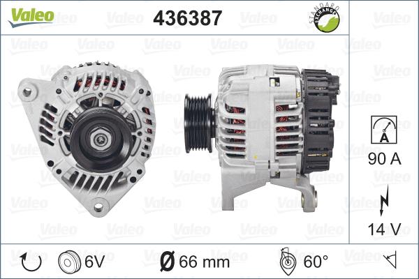 Valeo 436387 - Alternatore autozon.pro