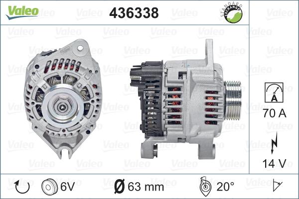 Valeo 436338 - Alternatore autozon.pro