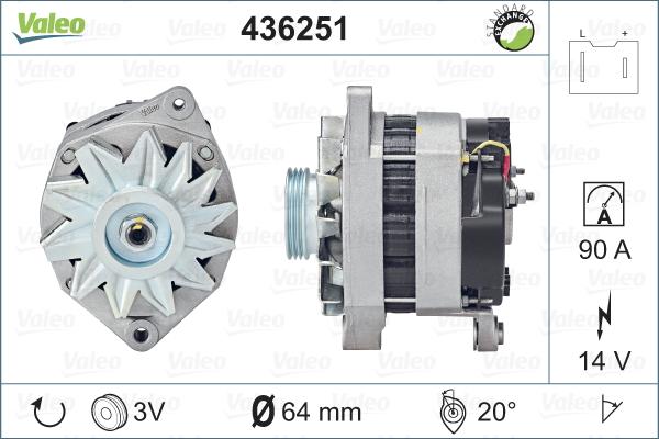 Valeo 436251 - Alternatore autozon.pro