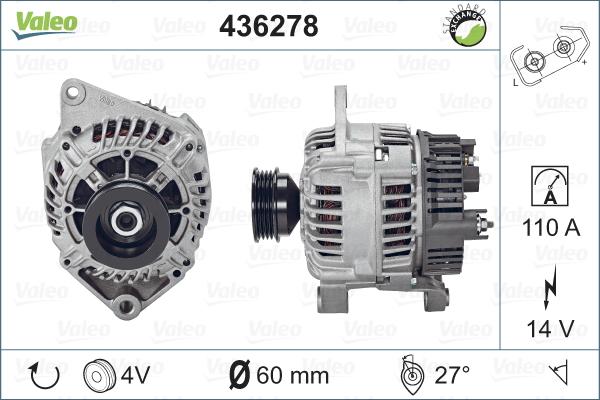 Valeo 436278 - Alternatore autozon.pro