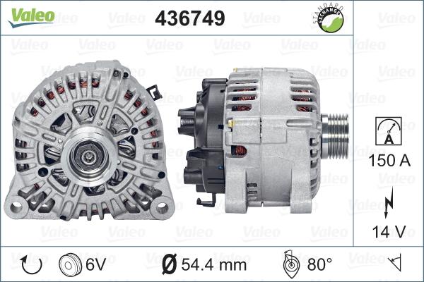 Valeo 436749 - Alternatore autozon.pro