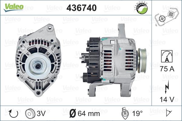 Valeo 436740 - Alternatore autozon.pro