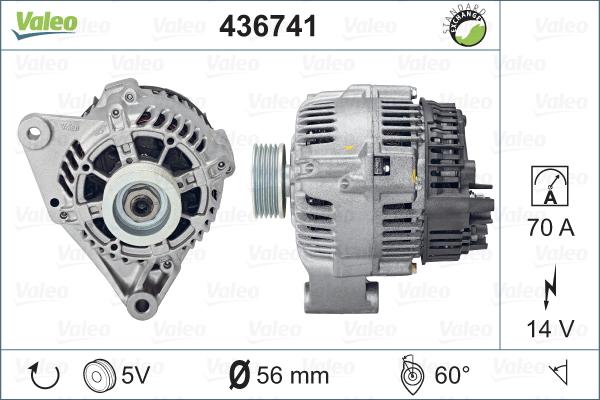 Valeo 436741 - Alternatore autozon.pro