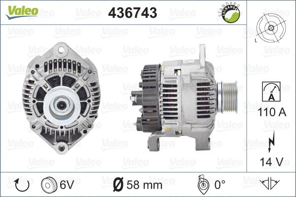 Valeo 436743 - Alternatore autozon.pro