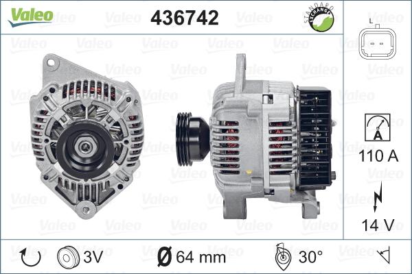 Valeo 436742 - Alternatore autozon.pro