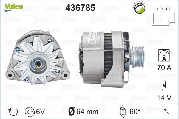 Valeo 436785 - Alternatore autozon.pro