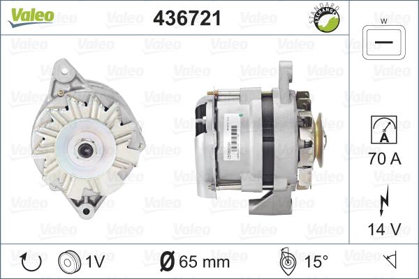 Valeo 436721 - Alternatore autozon.pro