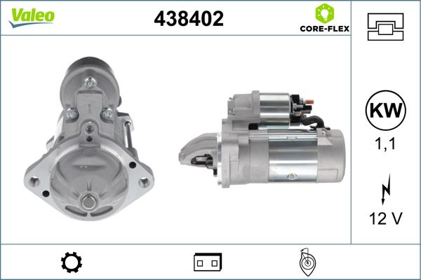 Valeo 438402 - Motorino d'avviamento autozon.pro