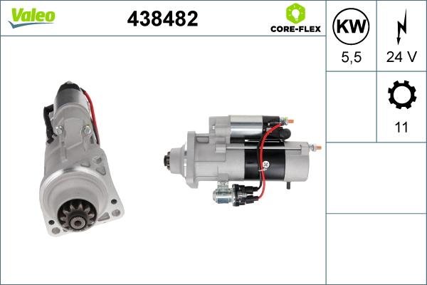 Valeo 438482 - Motorino d'avviamento autozon.pro