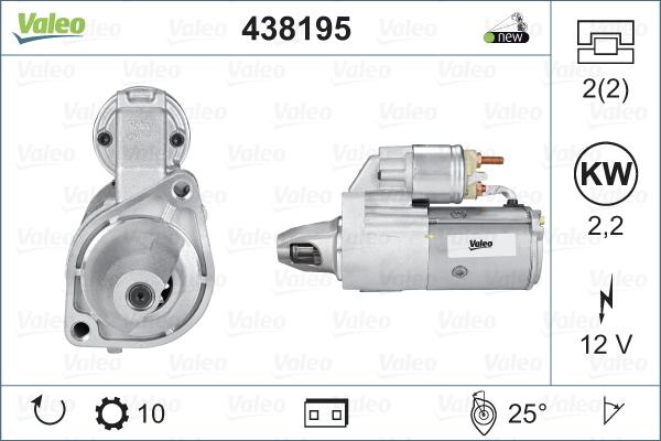 Valeo 438195 - Motorino d'avviamento autozon.pro