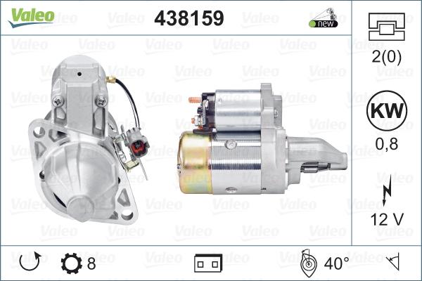 Valeo 438159 - Motorino d'avviamento autozon.pro