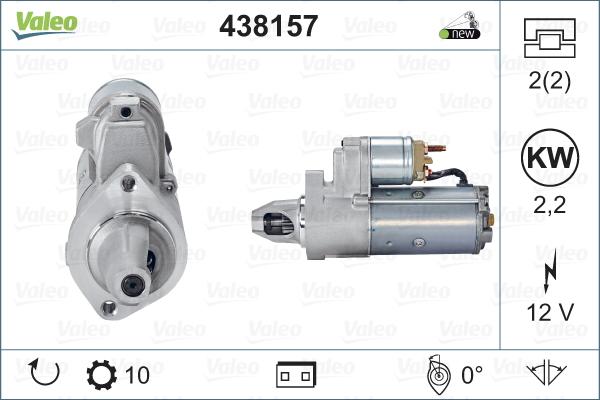 Valeo 438157 - Motorino d'avviamento autozon.pro