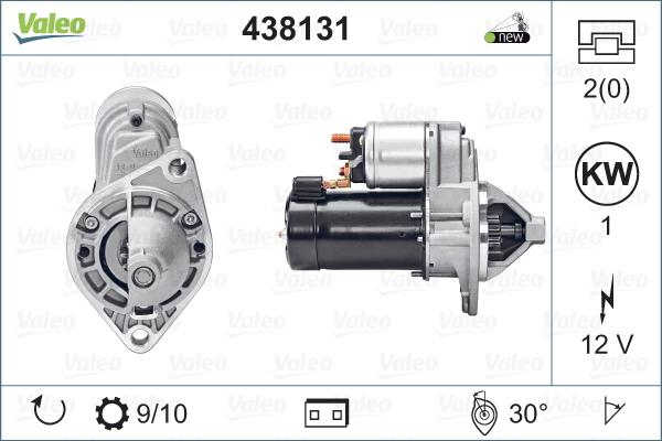 Valeo 438131 - Motorino d'avviamento autozon.pro