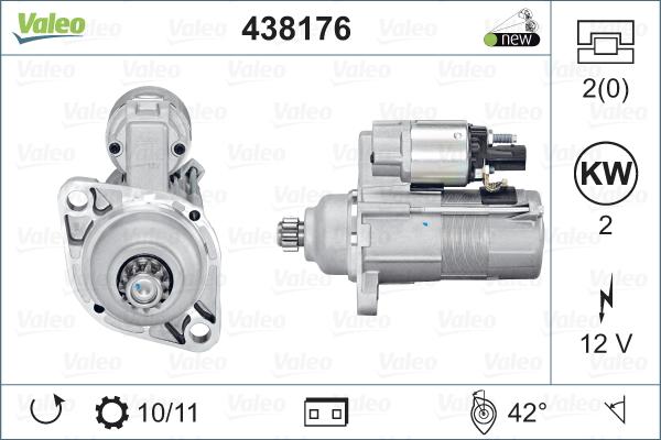 Valeo 438176 - Motorino d'avviamento autozon.pro