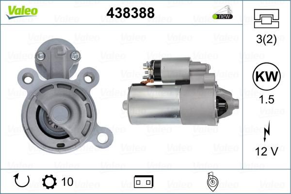 Valeo 438388 - Motorino d'avviamento autozon.pro